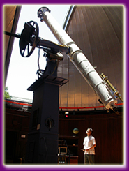 Genya Takeda at Dearborn Observatory.Photo credit Sylwia Walerys